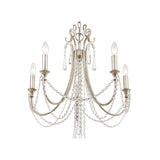 Arcadia Chandelier 23.5" Antique Silver