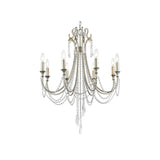 Arcadia Chandelier 26.75" Antique Silver