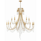 Arcadia Chandelier 46.25" Antique Gold