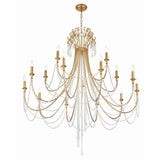 Arcadia Chandelier 46.25" Antique Gold
