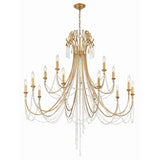 Arcadia Chandelier 46.25" Antique Gold