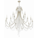 Arcadia Chandelier 46.25" Antique Silver