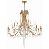 Arcadia Chandelier 61" Antique Gold