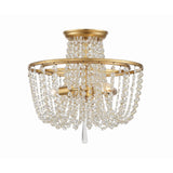 Arcadia Semi Flush Mount 15'' Antique Gold