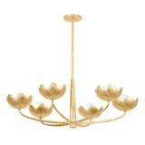 Arcata Chandelier - 6 Light - Vintage Gold Leaf by Troy Lighting