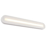 Arco Vanity Light Medium White By Kuzco - Side View