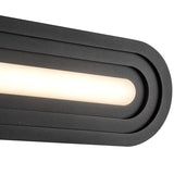 Arco Vanity Light Small Black By Kuzco - Detailed View