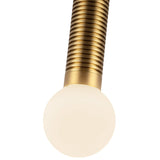 Arden Double Wall/Vanity Light No Shade Brushed Gold Opal Glass By Alora - Detailed View