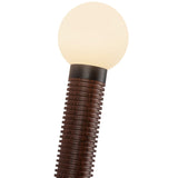 Arden Double Wall/Vanity Light No Shade Matte Black Opal Glass By Alora - Detailed View