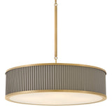 Arden Drum Chandelier - Heritage Brass