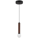 Arden Pendant Light No Shade Matte Black Opal Glass By Alora - Front View