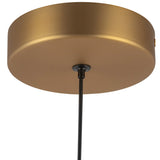 Arden Pendant Light With Shade Brushed Gold Opal Glass By Alora - Detaield View2