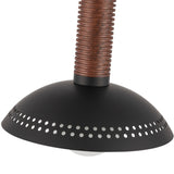 Arden Pendant Light With Shade Matte Black Opal Glass By Alora - Detailed View1