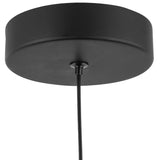 Arden Pendant Light With Shade Matte Black Opal Glass By Alora - Detailed View2