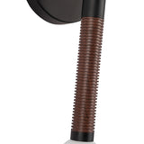 Arden Single Wall/Vanity Light No Shade Matte Black Opal Glass By Alora - Detailed View1