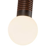 Arden Single Wall/Vanity Light No Shade Matte Black Opal Glass By Alora Detailed View