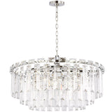 Ardern Large Chandelier Polished Nickel By Visual Comfrot Studio - Front View