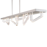 Arezzo Linear Suspension Light Large Painted Brushed Champagne By Lib And Co - Detailed View