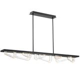 Arezzo Linear Suspension Light Large Painted Brushed Grey By Lib And Co - Side View