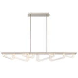 Arezzo Linear Suspension Light Medium Painted Brushed Champagne By Lib And Co