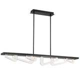 Arezzo Linear Suspension Light Medium Painted Brushed Grey By Lib And Co - Side View