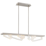 Arezzo Linear Suspension Light Small Painted Brushed Champagne By Lib And Co - Side View