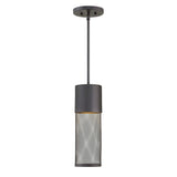 Aria Medium Hanging Lantern - Black - by Hinkley
