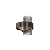 Armonia AP 25 Wall Light By Vistosi, Color: Smokey, Finish: Black Nickel / Matt Copper, , | Casa Di Luce Lighting