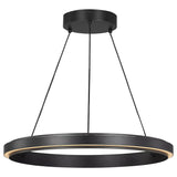 Aro Chandelier Small Midnight Black By Generation Lighting Main View 1