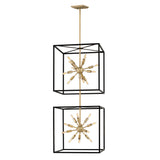 Aros Large Open Frame Pendant - Black - by Hinkley