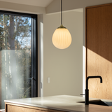 Around the World Pendant Brushed Brass Small By UMAGE Lifestyle View1