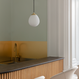 Around the World Pendant Brushed Brass Small By UMAGE Lifestyle View