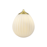 Around the World Pendant Brushed Brass Small By UMAGE With Light