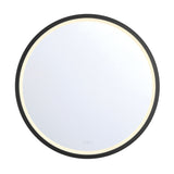 Artell LED Mirror 42" X 42" Black by Eurofase