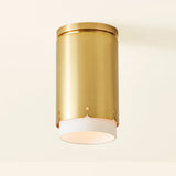 Asa Flush Mount Aged Brass By Mitzi With Light