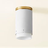 Asa Flush Mount Aged Brass Soft White By Mitzi Lifestyle View