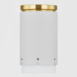 Asa Flush Mount Aged Brass Soft White By Mitzi