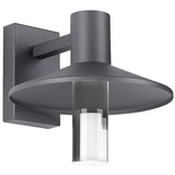 Ash Outdoor Wall Sconce Large Charcoal Cylinder By Visual Comfort Modern