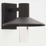 Ash Outdoor Wall Sconce Medium Charcoal Cylinder By Visual Comfort Modern - Side View
