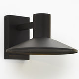 Ash Outdoor Wall Sconce Medium Charcoal Dome By Visual Comfort Modern - Side View