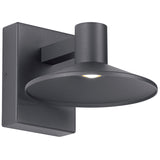 Ash Outdoor Wall Sconce Small Charcoal Dome By Visual Comfort Modern