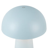 Asher Rechargeable Table Lamp Sky Blue By Kuzco Front View