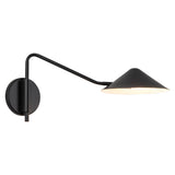 Ashford Swing Arm Wall Sconce — Matte Black