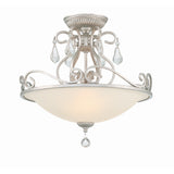 Ashton Semi Flush Mount 16.5'' Olde Silver