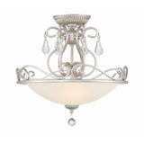 Ashton Semi Flush Mount 16.5'' Olde Silver