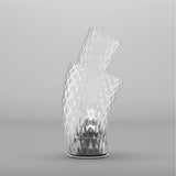 Assiba Table Lamp by Vistosi, Color: Crystal Balloton, Glossy Crome, , | Casa Di Luce Lighting