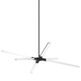 Asterisk Pendant Light Matte Chrome By Matteo - Front View