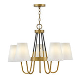 Aston Medium Single Tier Chandelier - Heritage Brass - by Hinkley