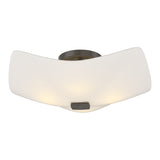 Astra Semi-Flush Mount in Dark Smoke by Hubbardton Forge