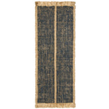 Athens Stripes Rug Ink Blue By Ferm Living - Front View1